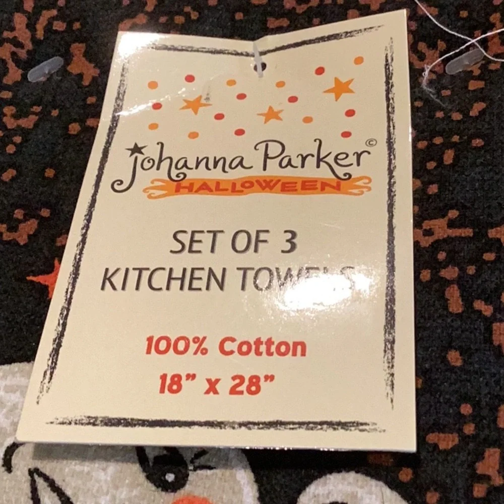 Johanna Parker Halloween Kitchen Towels - set of 3
